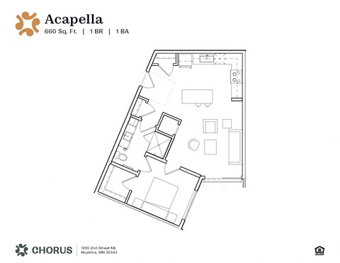 a floor plan of a small apartment